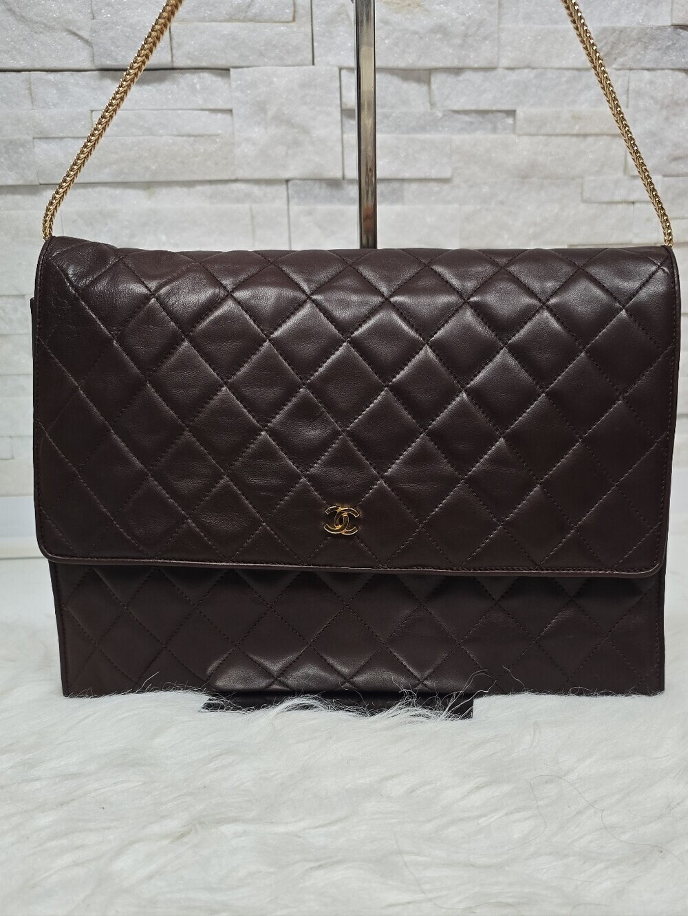 Gorgeous Chanel Quilted Leather Clutch (Convertible)